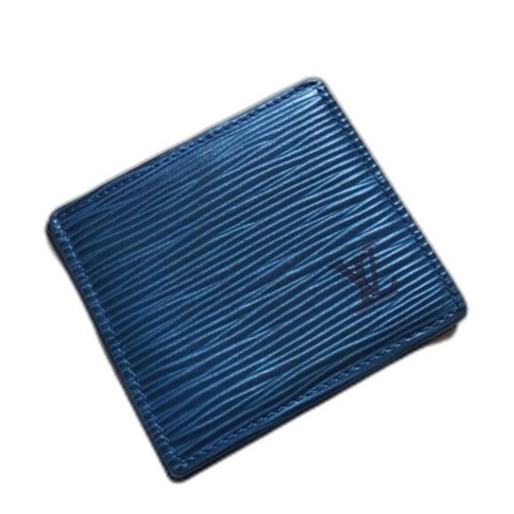 Louis Vuitton Blue Epi Porte Monnaie Coins Card‎ Case Boite Box - Picture 2 of 14